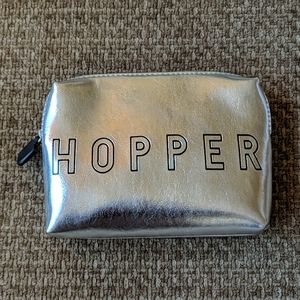 New Hopper Silver Travel/Toiletries Zippered Bag